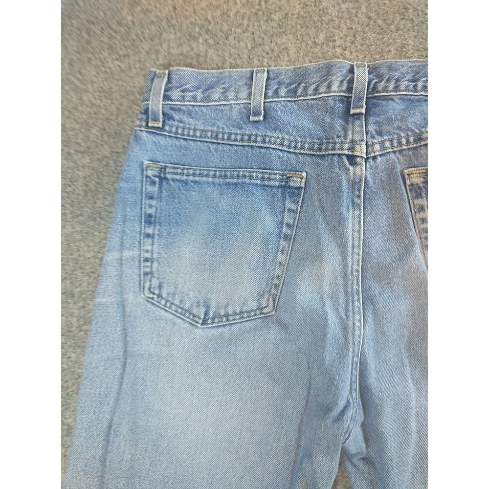 Wrangler Authentics Mens Light Wash Straight Leg Denim Jeans 34x33 96501DS Blue